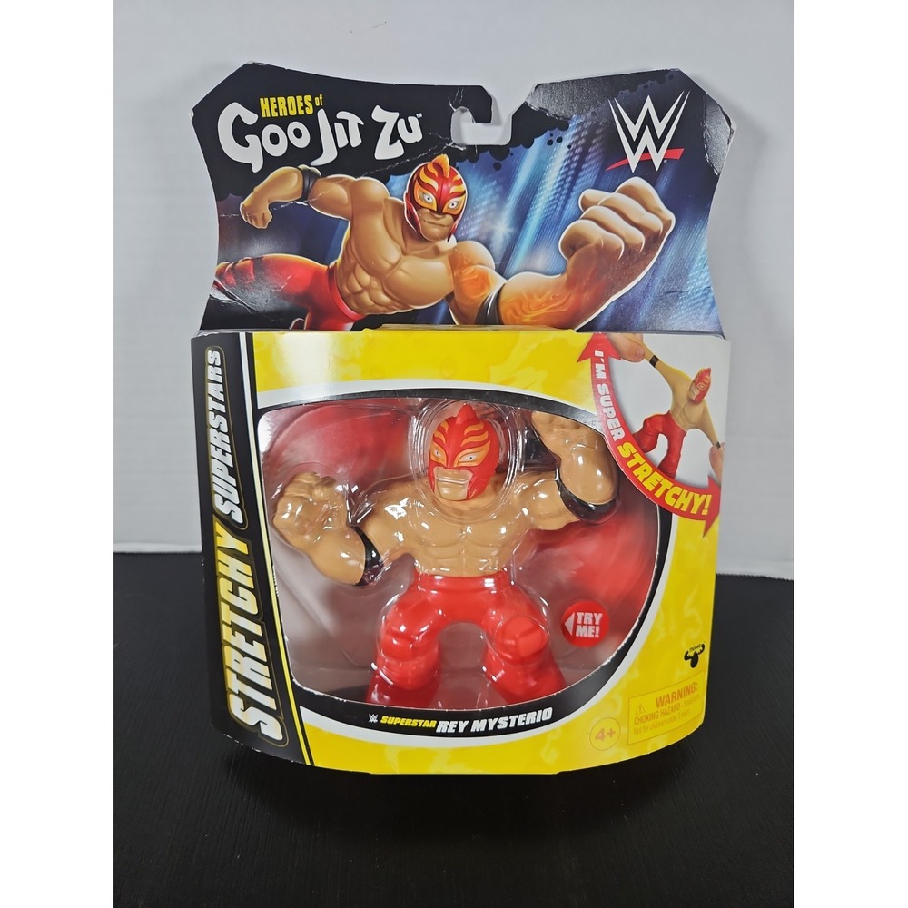 Heroes Of Goo Jit Zu WWE Stretchy Superstars "Rey Mysterio" Stretchy Figure NEW